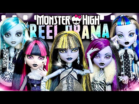 Monster High REEL DRAMA DOLLS Complete IN DEPTH Unboxing REVIEW, HAIR WASH & OG Comparisons!!🎞️🔥🍵