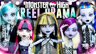 Monster High REEL DRAMA DOLLS Complete IN DEPTH Unboxing REVIEW, HAIR WASH & OG Comparisons!!🎞️🔥🍵