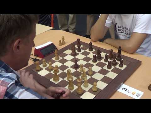 Blitz chess: Ivars Berzins - GM Igor Kovalenko, Sicilian Grand-Prix attack,