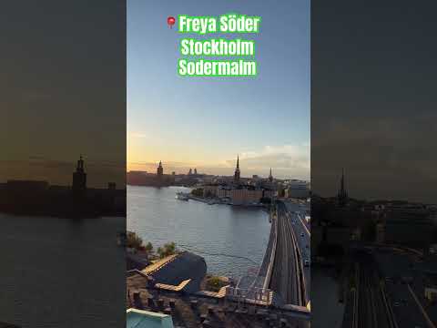 Freya Söder in Södermalm Stockholm . Rooftop bar with views💯 #stockholm #sodermalm #travel #rooftop