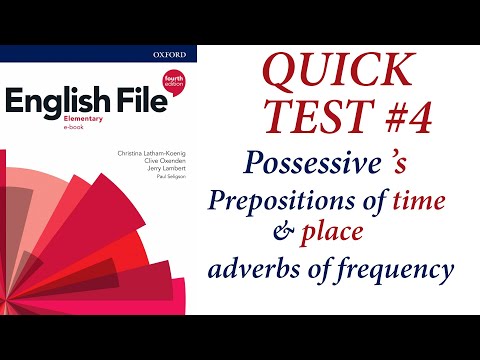 English File Elementary 4th Edition - Quick Test #4 Whose vs Who, Possessive (English File 4 издание