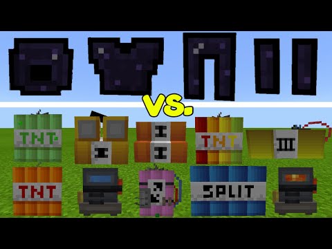 Obsidian Armor in Minecraft vs Modded TNT