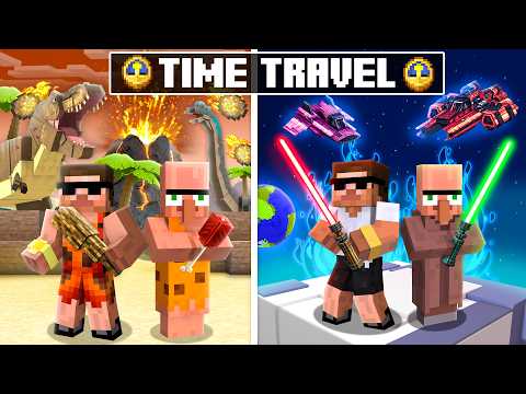 Travelling From Stone Age to Future in Minecraft..