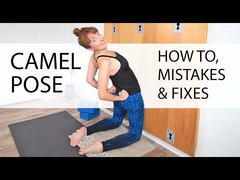 How To Do Camel Pose For Beginners. Ustrasana Modifications, Common Mistakes, and Fixes.