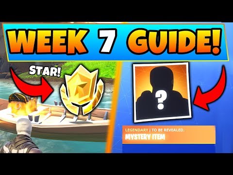 Fortnite WEEK 7 CHALLENGES GUIDE! - Secret Star, HUNTING PARTY WEEK! (Battle Royale Season 6)