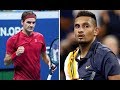Federer Kyrgios Us open 2018 highlights(TWT)