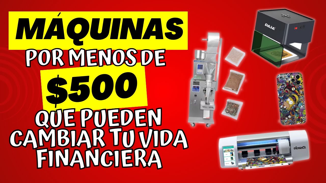 MÁQUINAS por MENOS de $500 que Pueden CAMBIAR tu VIDA FINANCIERA 🚀