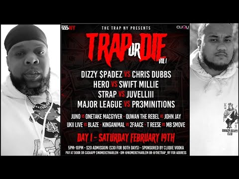 FACEOFF - CHRIS DUBBS VS DIZZY $PADEZ | TRAP OR DIE VOL. 1 FEB. 19TH X 20TH IN BROOKLYN, NY