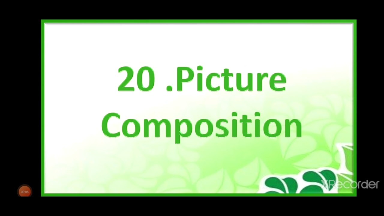 Class III Topic -Picture Composition.