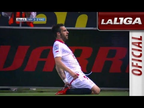 Gol de Álvaro Negredo (3-2) en el Sevilla FC - Valencia CF - HD