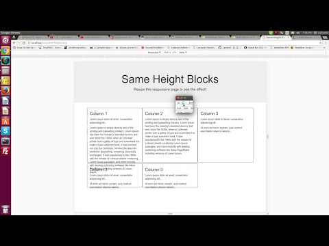 How to make all HTML section in same height using jQuery?