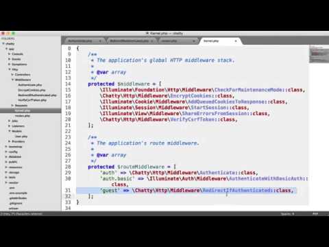 Social Network with PHP  Auth and guest middleware 11 37