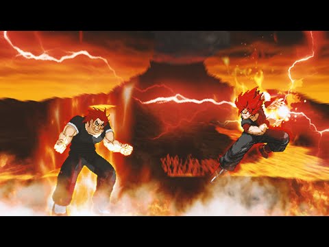 Yujiro Hanma vs Evil Goku. Baki the Grappler vs Dragon Ball. Anime Mugen. Super Epic Battle!
