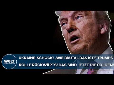 UKRAINE-KRIEG: "Wie brutal das ist!" Schock! Trumps Rolle rückwärts! Das sind jetzt die Folgen!