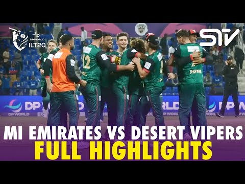 Full Highlights | MI Emirates vs Desert Vipers | Match 9 | DP World ILT20 | M3Y1U