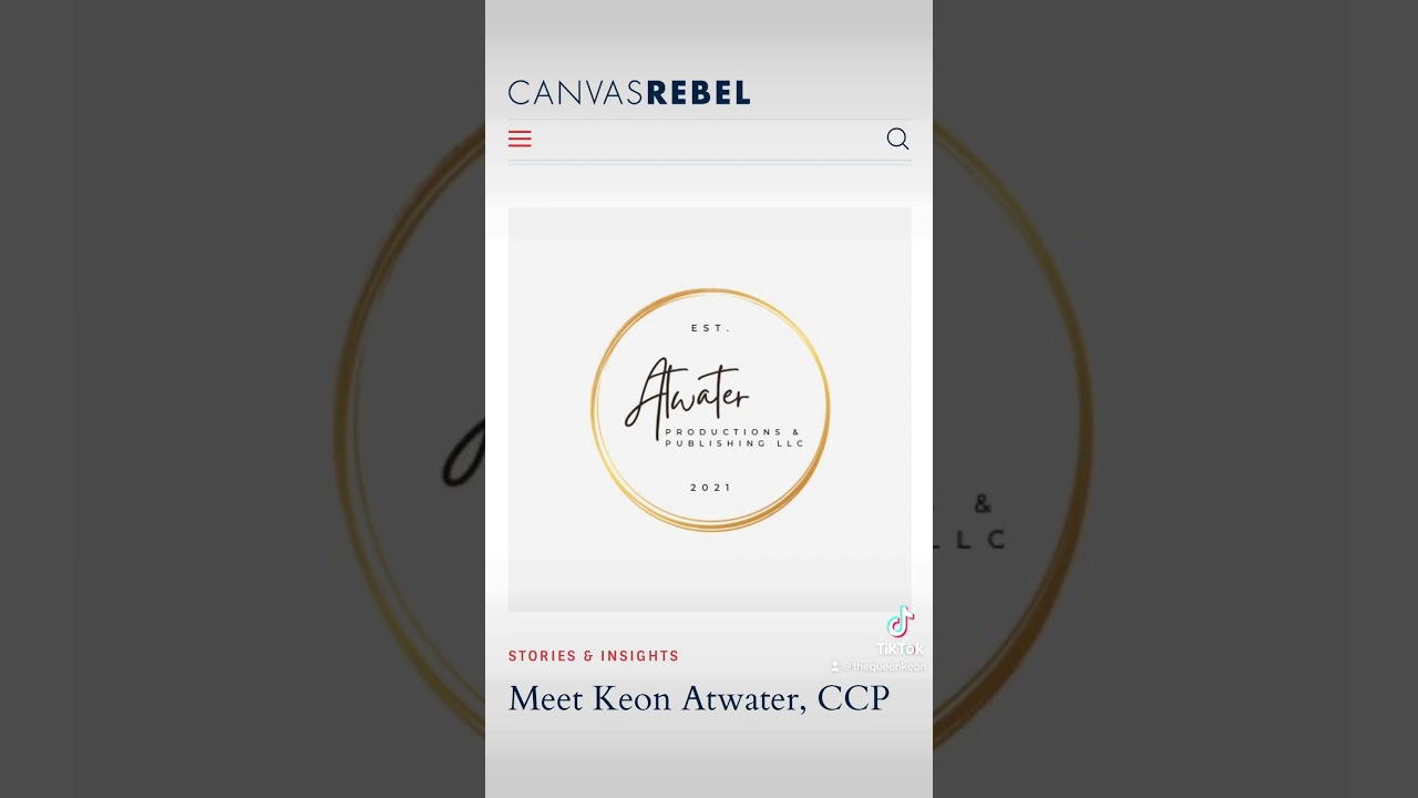 Interview with Canvas Rebel Magazine 🙌🏾 🎊https://canvasrebel.com/meet-keon-atwater-ccp/