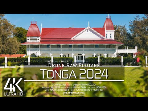 【4K】🇹🇴🌴🍹🏖  Drone RAW Footage 🔥 This is TONGA 2024 🔥 Nukualofa 🔥 Tongatapu & More🔥UltraHD Stock Video