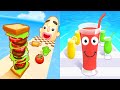 Sandwich Runner VS Juice Run All Levels Gameplay Android IOS Ep 1