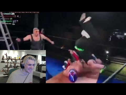 xQc Reacts to FaZe Adapt doing a Swanton Bomb on StableRonaldo