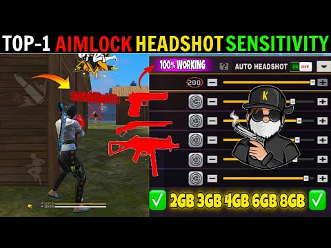 Free Fire Max Auto Headshot Trick 2025 Sensitivity ⚙️ 2gb, 3gb, 4gb Ram Headshot Sensitivity Setting