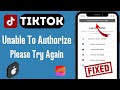 How To Fix TikTok Unable To Authorize Please Try Again On IPhone IPad IOS 17