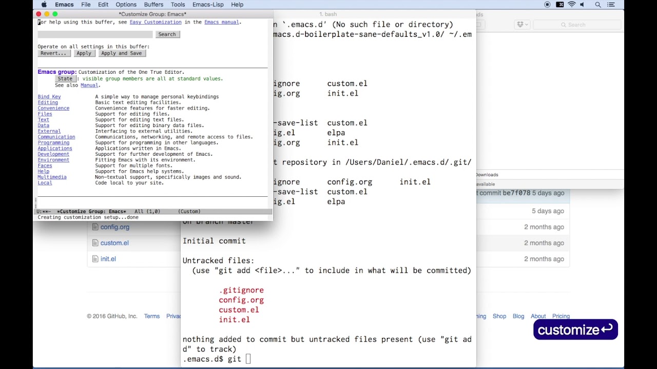 C.2 - Emacs Tutorial -  Git Your Init File