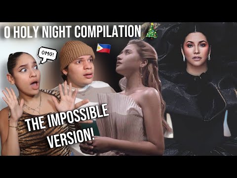 Vocal MADNESS! Waleska & Efra react to Famous Filipino Singers Cover of "Oh Holy Night" Compilation