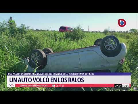 Accidente en Los Ralos: una conductora terminó herida al esquivar un perro
