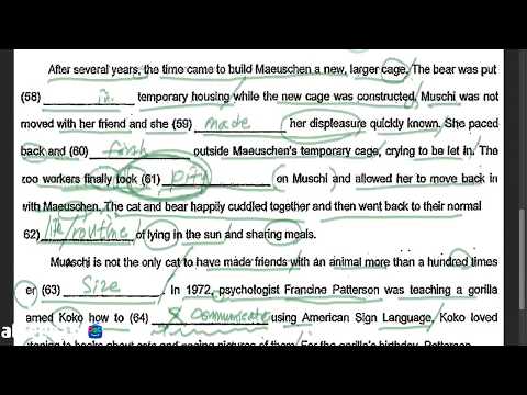 [Eesam School] 11+ ENGLISH open cloze PRACTICE PART2