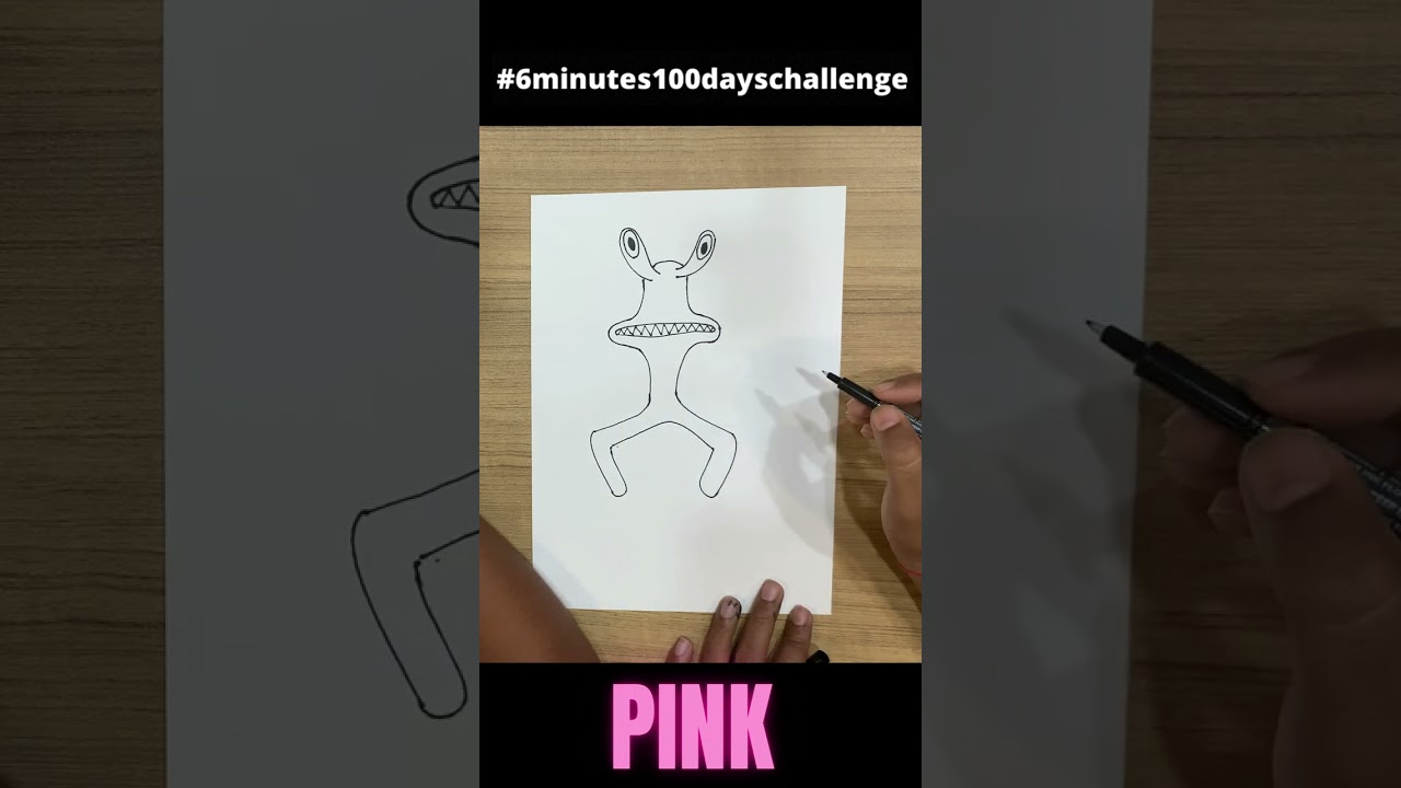 How to Draw Rainbow Friends Pink