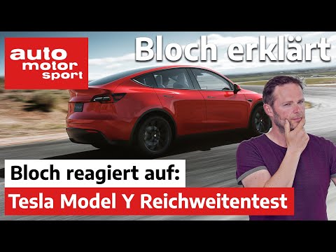 Bloch reagiert auf Tesla Model Y Reichweitentest