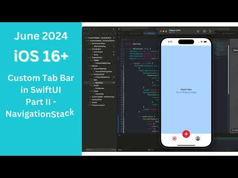 SwiftUI Custom Tab Bar - Part 2 - NavigationStack & Coordinator - in 6 mins.