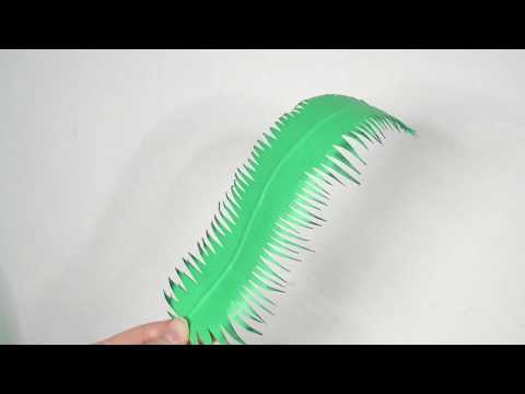 Excel Blades - How to make a Botanic Fern Leaf DIY by @maria.marinoni