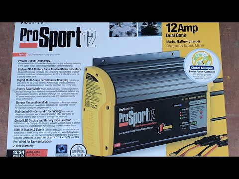 ProMariner ProSport 12 onboard battery charger install and review Southcoast United Kingdom