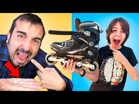24 Horas PATINANDO en CASA // RETOS Virales en familia
