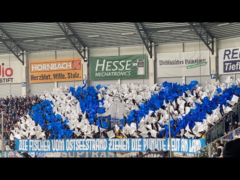 SC Paderborn 07 - Hansa Rostock |  CHOREO im Gästeblock | 15.04.2023