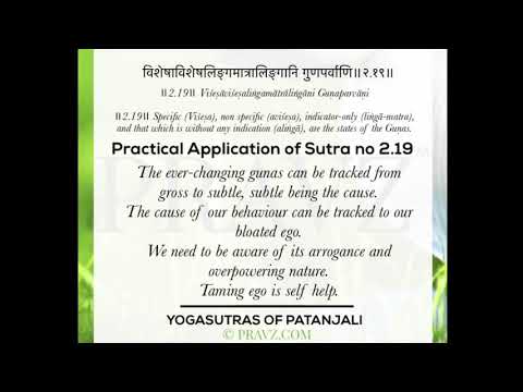2.19 - Sage Patanjali’s Yogasutras - Practical application
