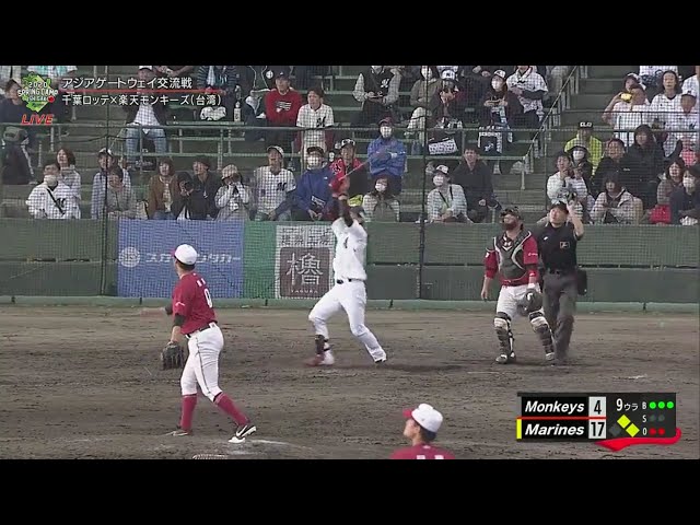 【マリーンズ春季キャンプ】マリーンズ・藤原 豪快なスイングでホームラン!! 2020/2/8