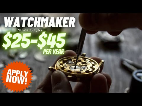 Watchmaker | New York, NY | $25 - $45 Per Hour | Stoll & Co