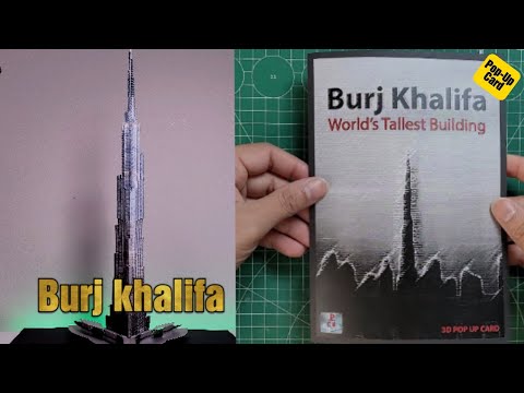Burj khalifa - World's Tallest Building Pop Up Card Final Version | How To Make | Tutorial