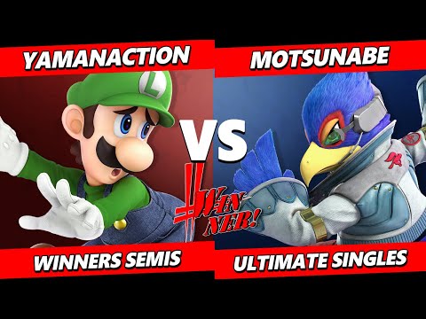 Winner! N2 Top 8 - Yamanaction (Luigi) Vs. Motsunabe (Falco) SSBU Ultimate Tournament