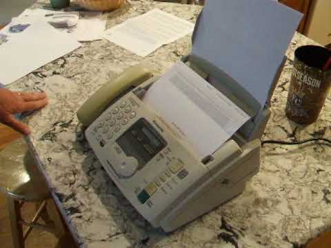 Panasonic Fax Machine Working