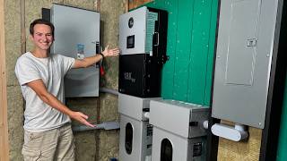 Installing EG4 18KPV Hybrid Inverter + Indoor WallMount Batteries | Abandoned Shed to Tiny House