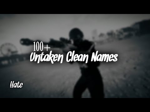 100+ SWEATY/CLEAN SOUNDING NAMES NOT TAKEN 2020