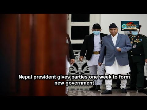 Nepal president gives parties one week to form new government