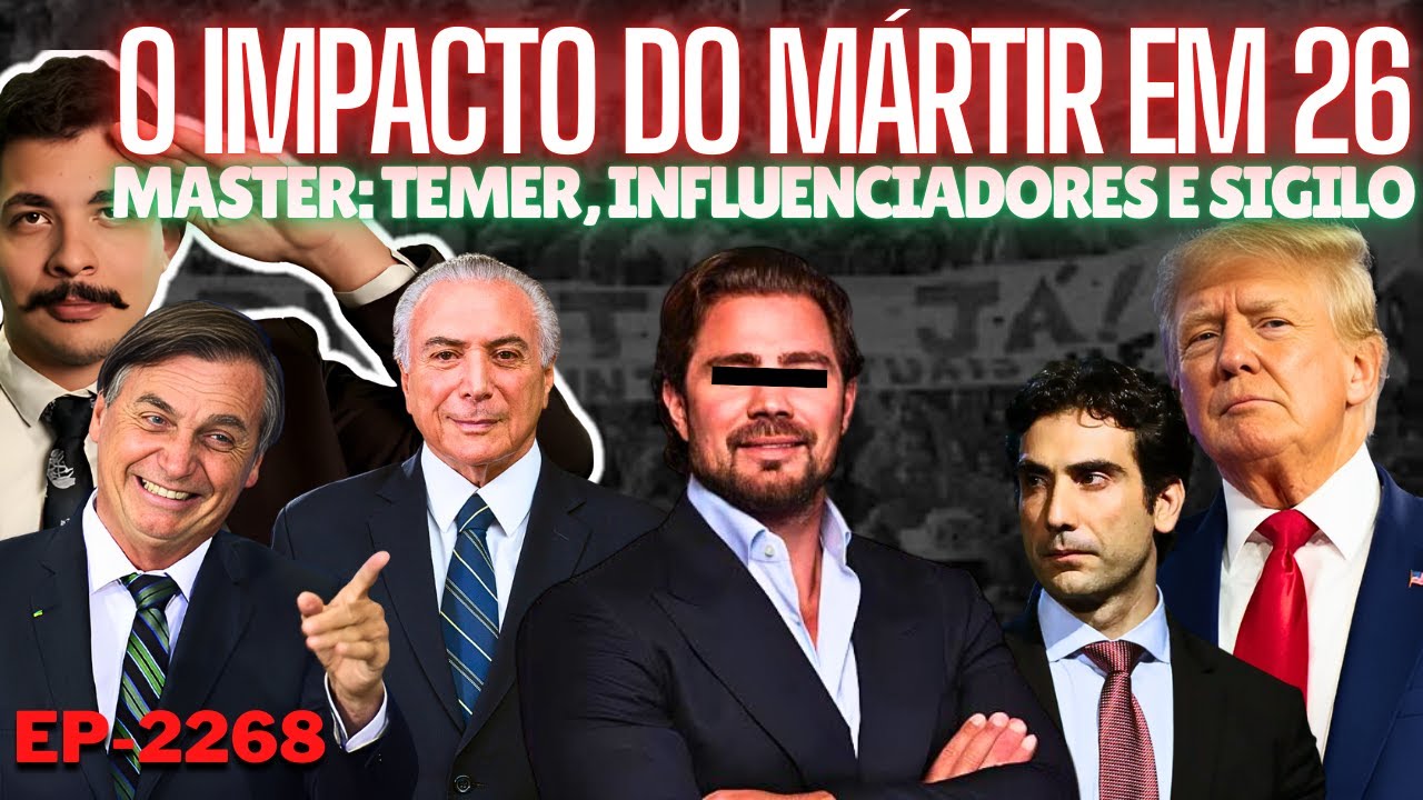 Bolsonaro MÁRTIR Impactará 2026, Assume Esquerda + MASTER: Temer, NOVO SIGILO e Influenciadores.