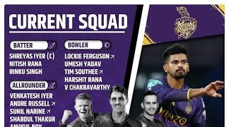 IPL 2024: Official Final Retain list of KKR squad 2024 | Ami KKR Hai Taiyaar