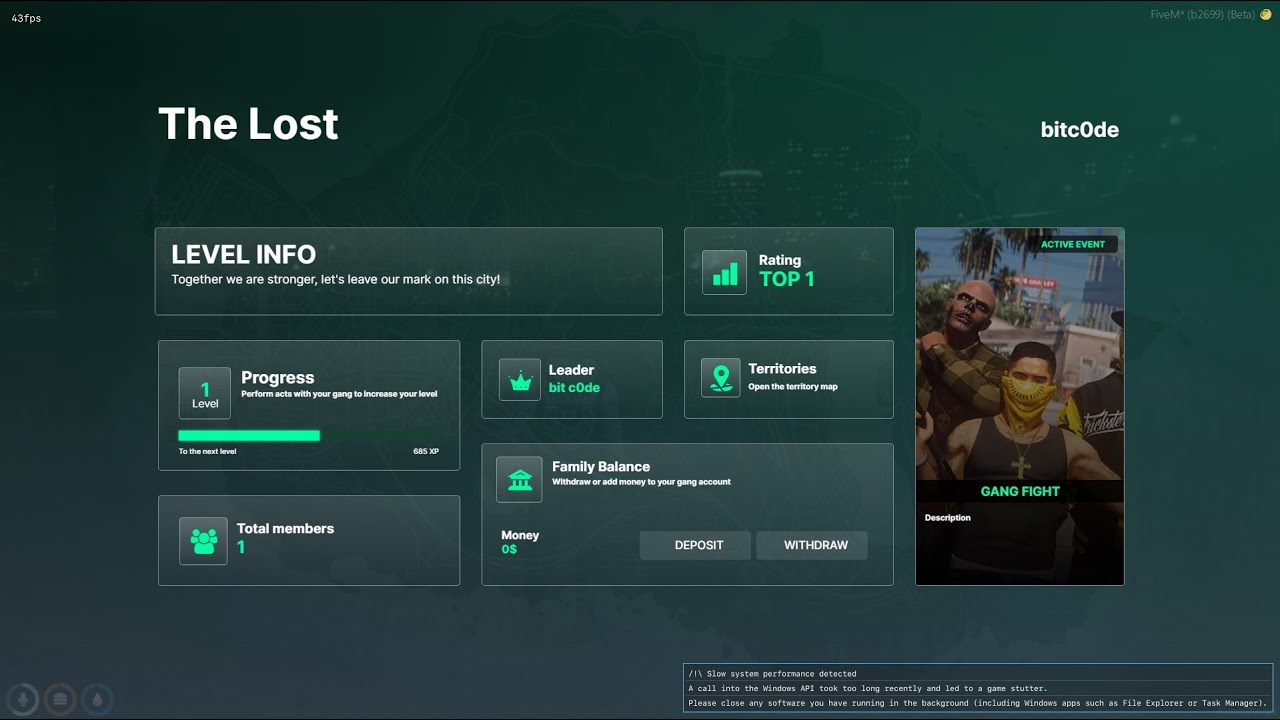 [PAID] [ESX/QB/QBOX] Bit - Gangs thumbnail 2