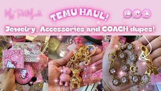 40+ ITEMS HUGE TEMU HAUL - Jewelry, accessories, COACH dupes??