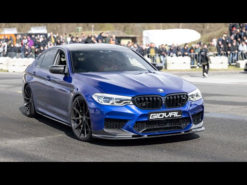 750HP Stage 2 BMW M5 F90 with Custom Exhaust - LOUD Accelerations, Drifts & Drag Races !